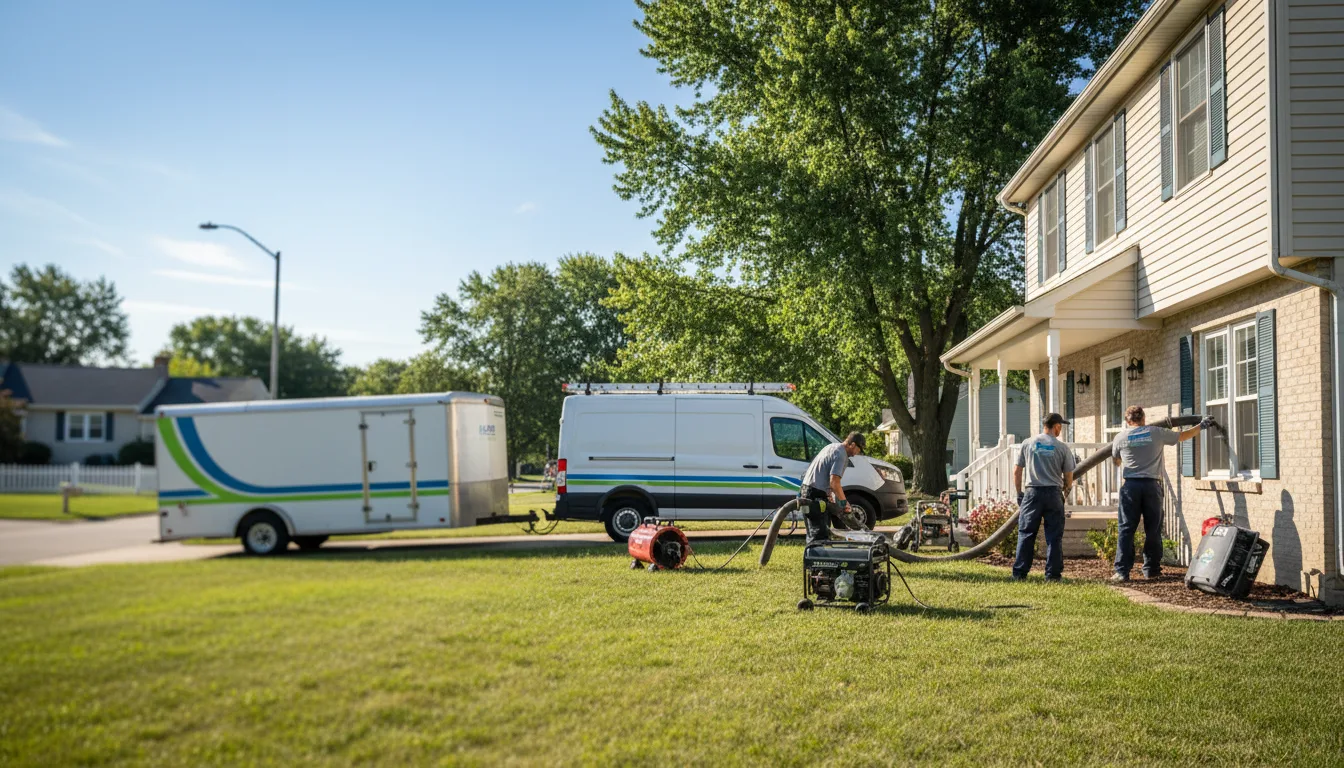 Flooded Basement Restoration And Cleanup With Repair in Fall Creek, WI near me